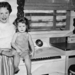 Snuggling together in the old house, Pampa, TX, circa 1954.